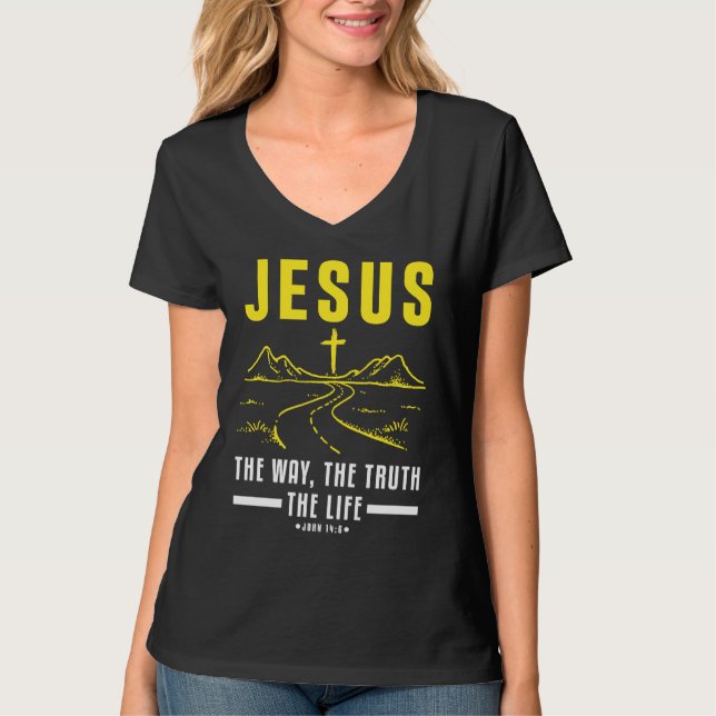 Christian Bible Verse Faith Believer Follower  1 T-Shirt (Front)