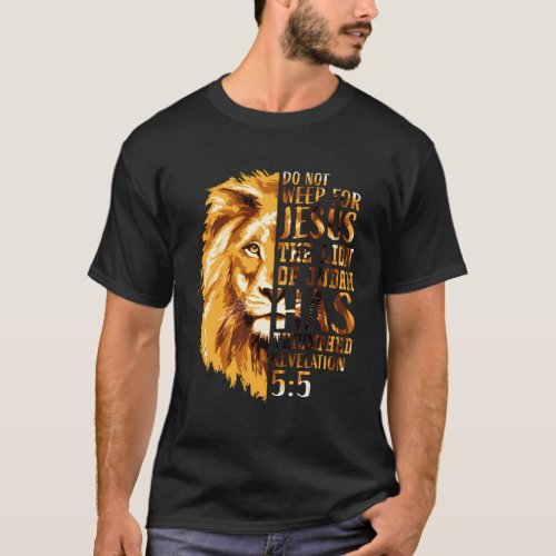 Christian Bible Verse Faith Religious Lion Judah T_Shirt