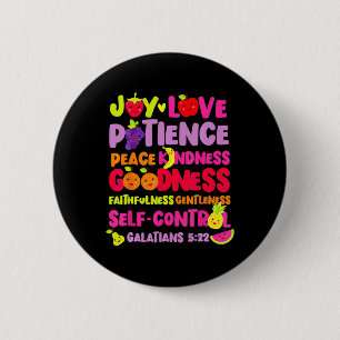 Christian Bible Verse Fruit Of The Spirit God Jesu Button