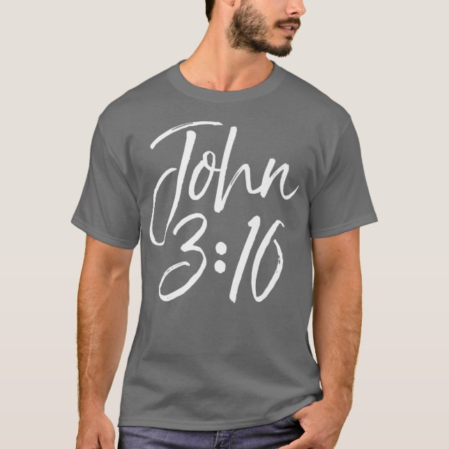 Christian Bible Verse Gift Scripture Reference T-Shirt (Front)