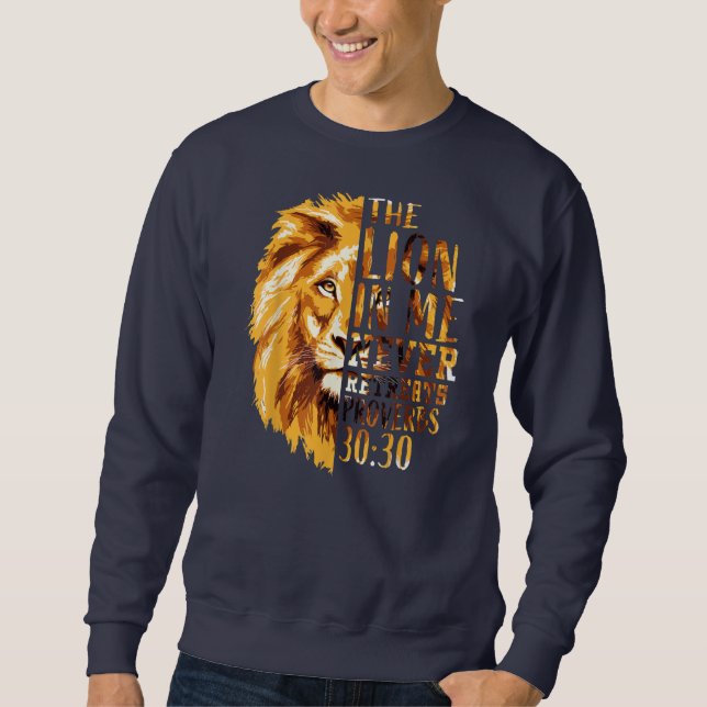 Christian Bible Verse Gifts Men Religious Dad Sweatshirt (Front)
