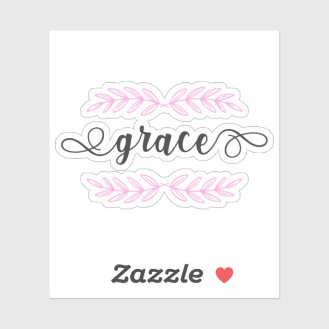 Christian Bible Verse Grace Sticker (Sheet)