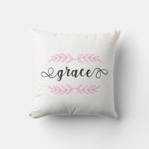 Christian Bible Verse Grace Throw Pillow