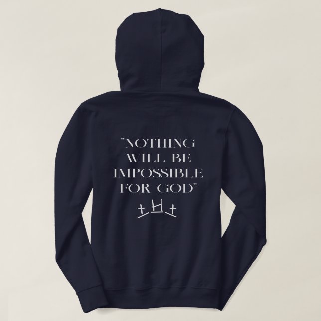 Christian Bible Verse  Hoodie (Design Back)