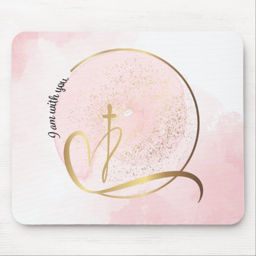 Christian Bible Verse I Am With You Mousepad