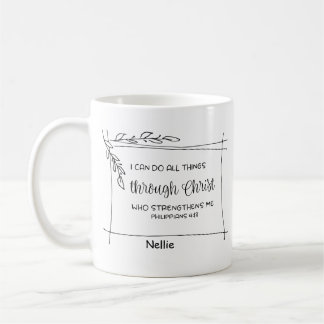 Christian Bible Verse I Can Do All Things Coffee Mug