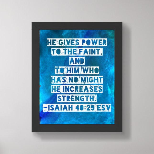 Christian Bible Verse Image Framed Art (Framed Front)
