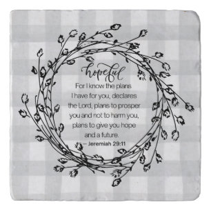 Christian Bible Verse Inspirational Trivet