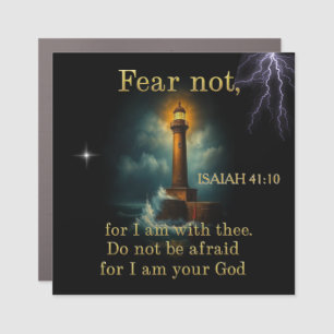 Christian Bible verse ISAIAH 41:10 Car Magnet