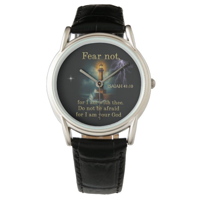 Christian Bible verse ISAIAH 41:10 Watch (Front)