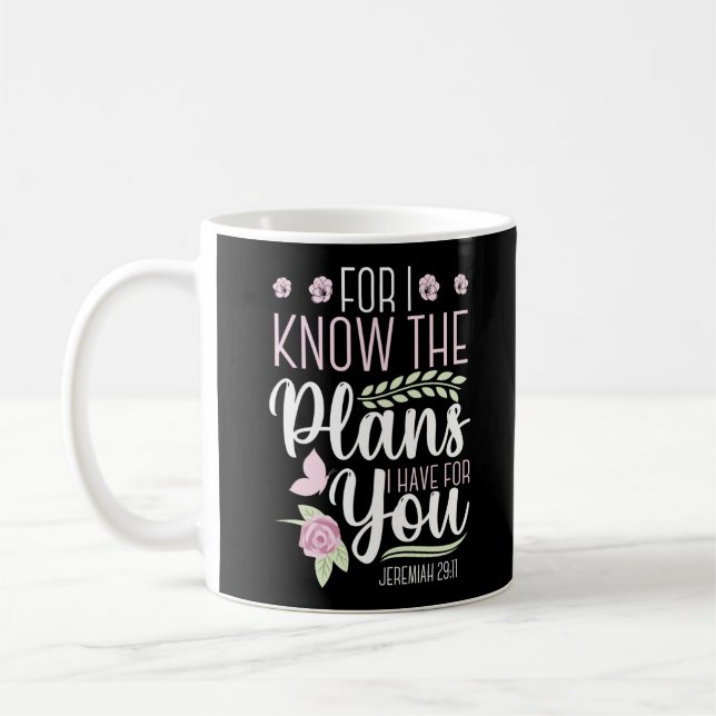 Christian Bible Verse Jeremiah 29:11 Coffee Mug (Left)