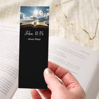 Christian Bible Verse John 11:35 Bookmarks