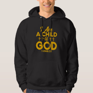 Christian Bible Verse John 31 Child Of God Cross Hoodie