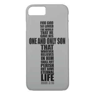 Christian Bible Verse John 3:16 iPhone 8/7 Case