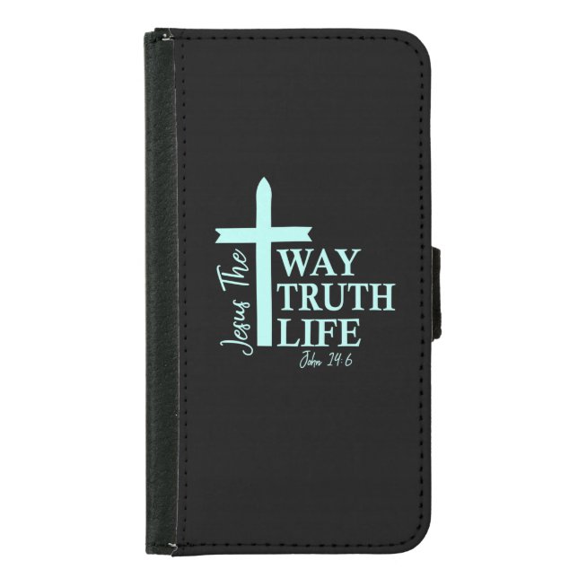 Christian Bible Verse John Samsung Galaxy Wallet Case (Front)