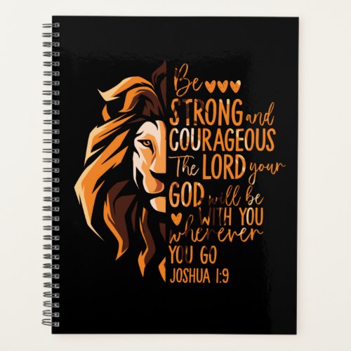 Christian Bible Verse Joshua 19 Lion Planner
