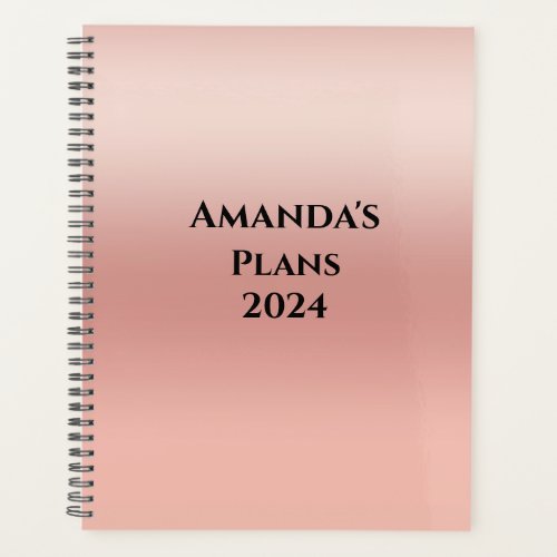 Christian Bible Verse Monthly Womens Blush Pink  Planner