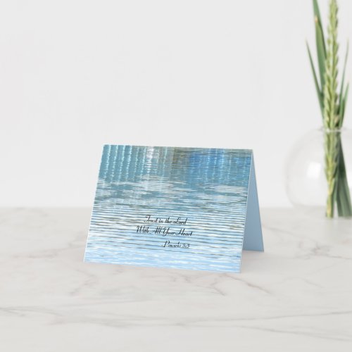 Christian Bible Verse Note Card Blank Inside Card