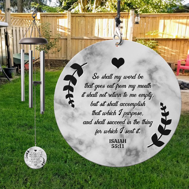Christian Bible Verse Personalized Text Wind Chime (Creator Uploaded)