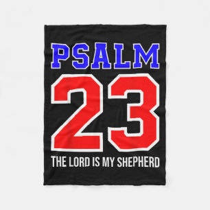 Christian Bible Verse Psalm 23 The Lord Is My Shep Fleece Blanket