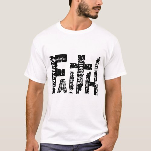 Christian Bible Verse Religious Retro Faith Cross  T_Shirt