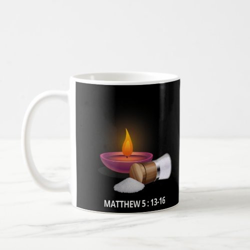 Christian Bible Verse Salt And Lamp Light The Worl Coffee Mug