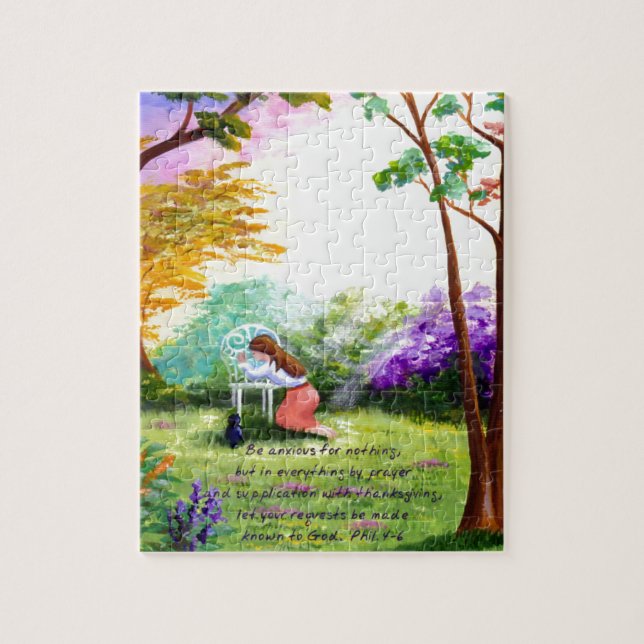 Christian Bible Verse Scripture Creationarts Jigsaw Puzzle (Vertical)