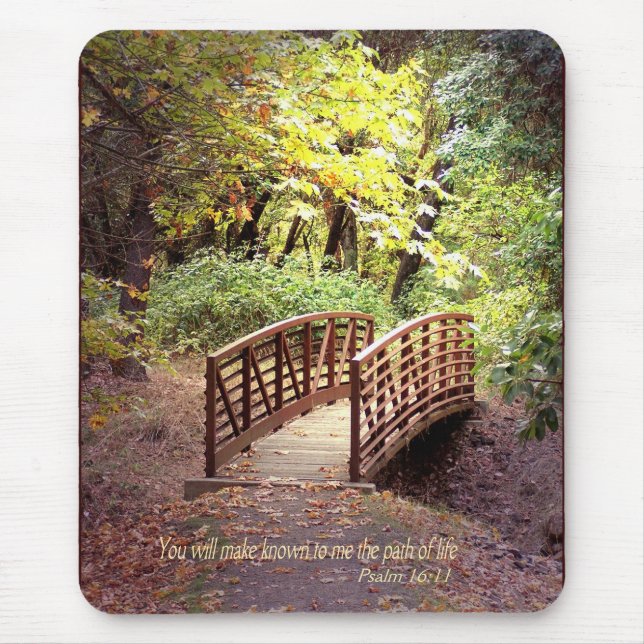 Christian Bible Verse Scripture Creationarts Mouse Pad (Front)