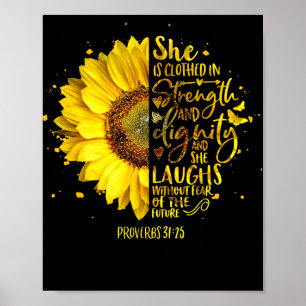 Christian Bible Verse Scripture Religious Poster