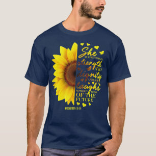 Christian Bible Verse Sunflower Scripture Gift T-Shirt