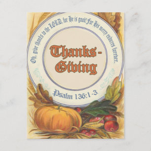 Christian Bible Verse Thanksgiving Invitation
