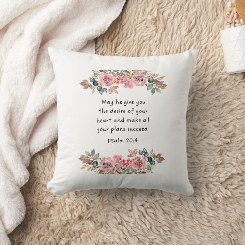 Christian Bible Verse Throw Pillow