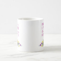 Christian Bible Verse Typography Floral Coffee Mug | Zazzle