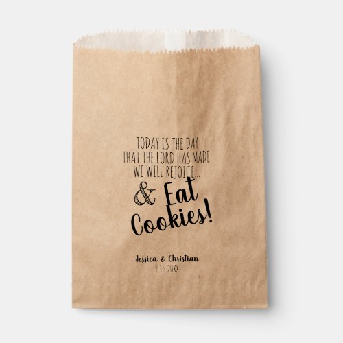 Christian Bible Verse Wedding Cookie Buffet Bar Favor Bag