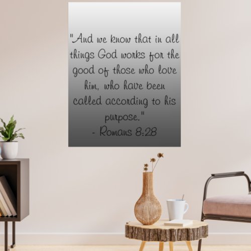 Christian bible verses poster