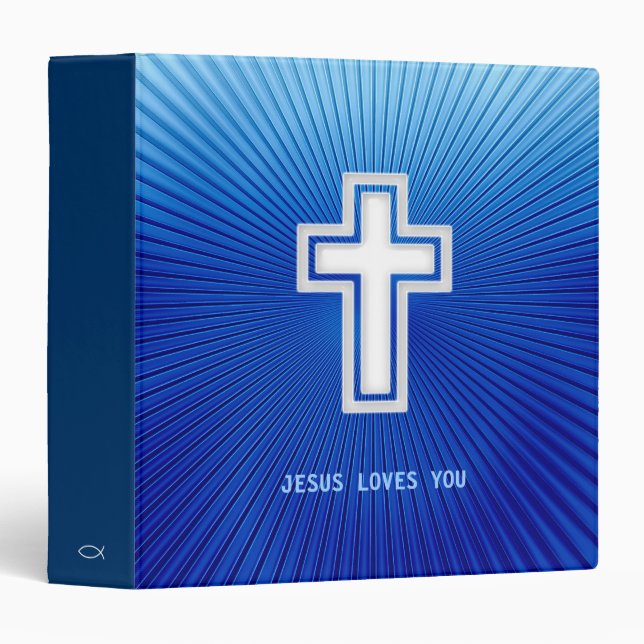 Christian Binder with Cross (Front/Spine)