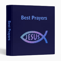 Christian Binder with Ichthus Symbols