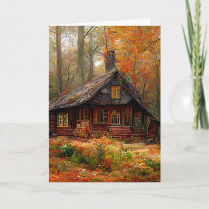 CHRISTIAN BIRTHDAY CABIN ART GREETING CARD