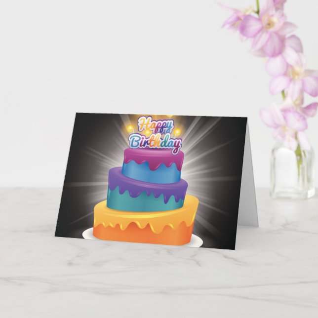 Christian Birthday card (Orchid)