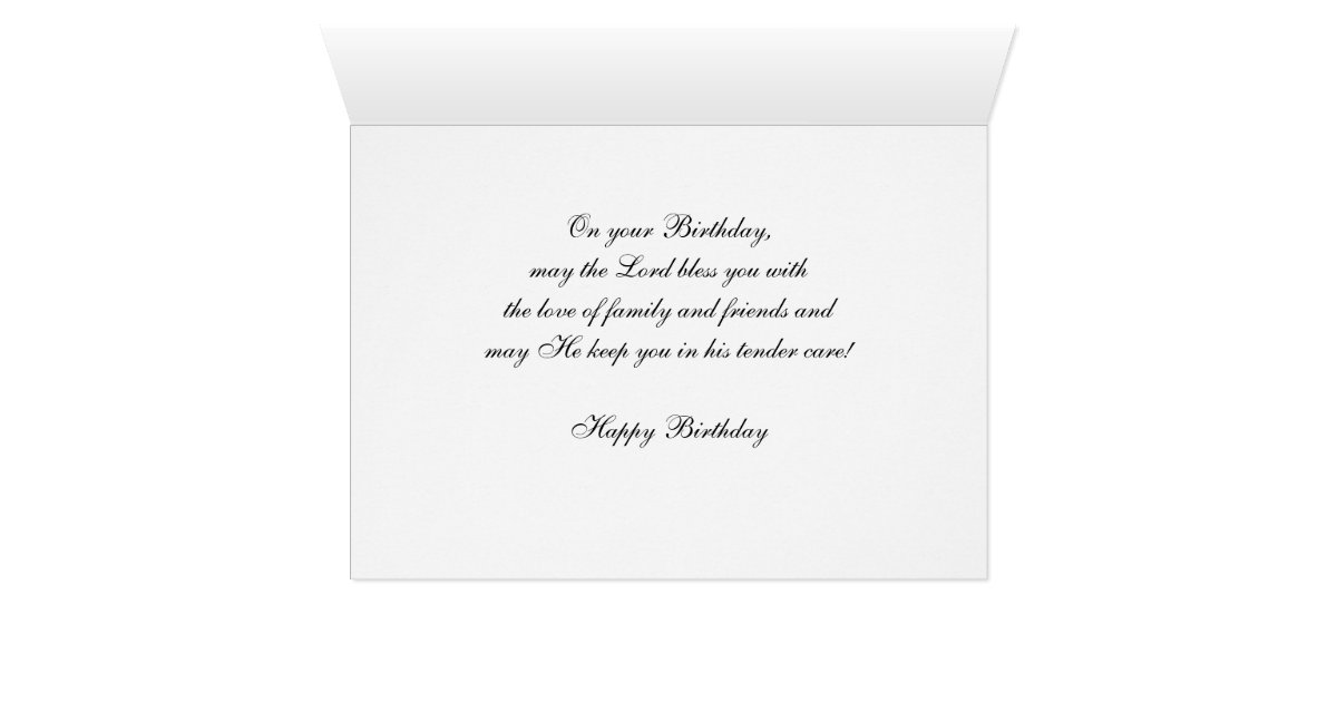 Christian Birthday Card -- Birthday Blessings | Zazzle