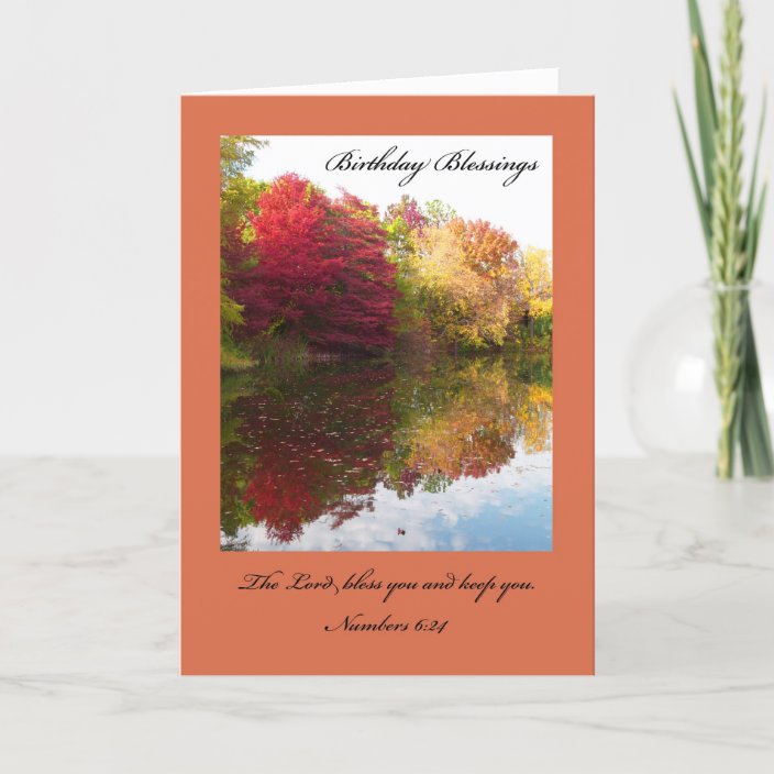 Christian Birthday Card The Lord Bless You Zazzle Com