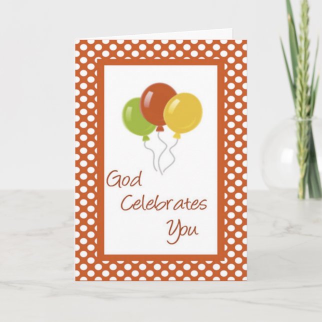 Christian Birthday Greeting Card (Front)