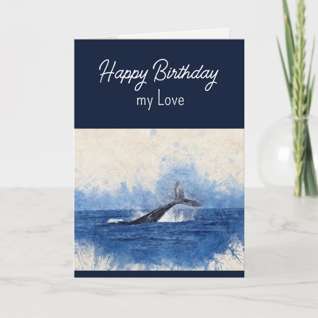 Christian Birthday My Love Inspirational Holiday Card (Front)