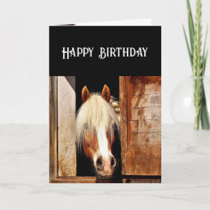 Christian Birthday Western Horse God's Blessing  Holiday Card