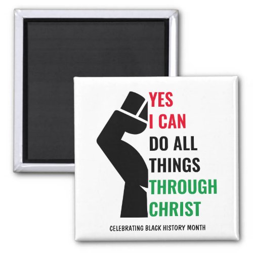 Christian BLACK HISTORY MONTH Magnet