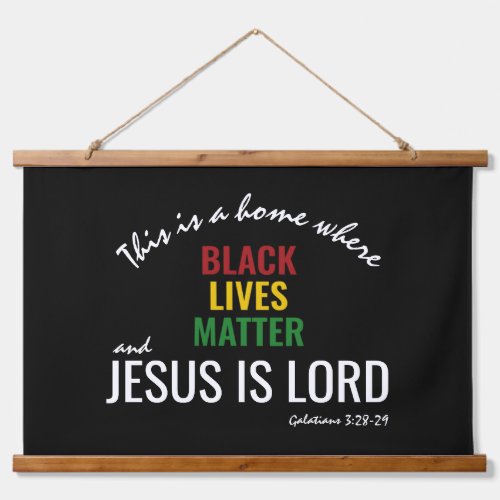 Christian BLACK LIVES MATTER Hanging Tapestry