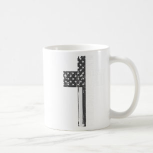 Christian Blessed Dad American Flag Religious Fath Coffee Mug