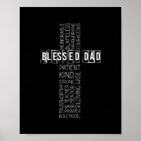 Christian Blessed Dad Cross Fathers Day