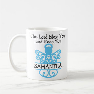 Christian Blessing Angel Lord Bless You Keep You C Coffee Mug