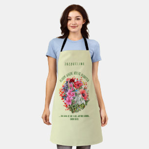Christian BLOOM WHERE YOU'RE PLANTED Floral Apron